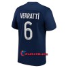 Virallinen Fanipaita Paris Saint-Germain Verratti 6 Kotipelipaita 2022-23 - Miesten